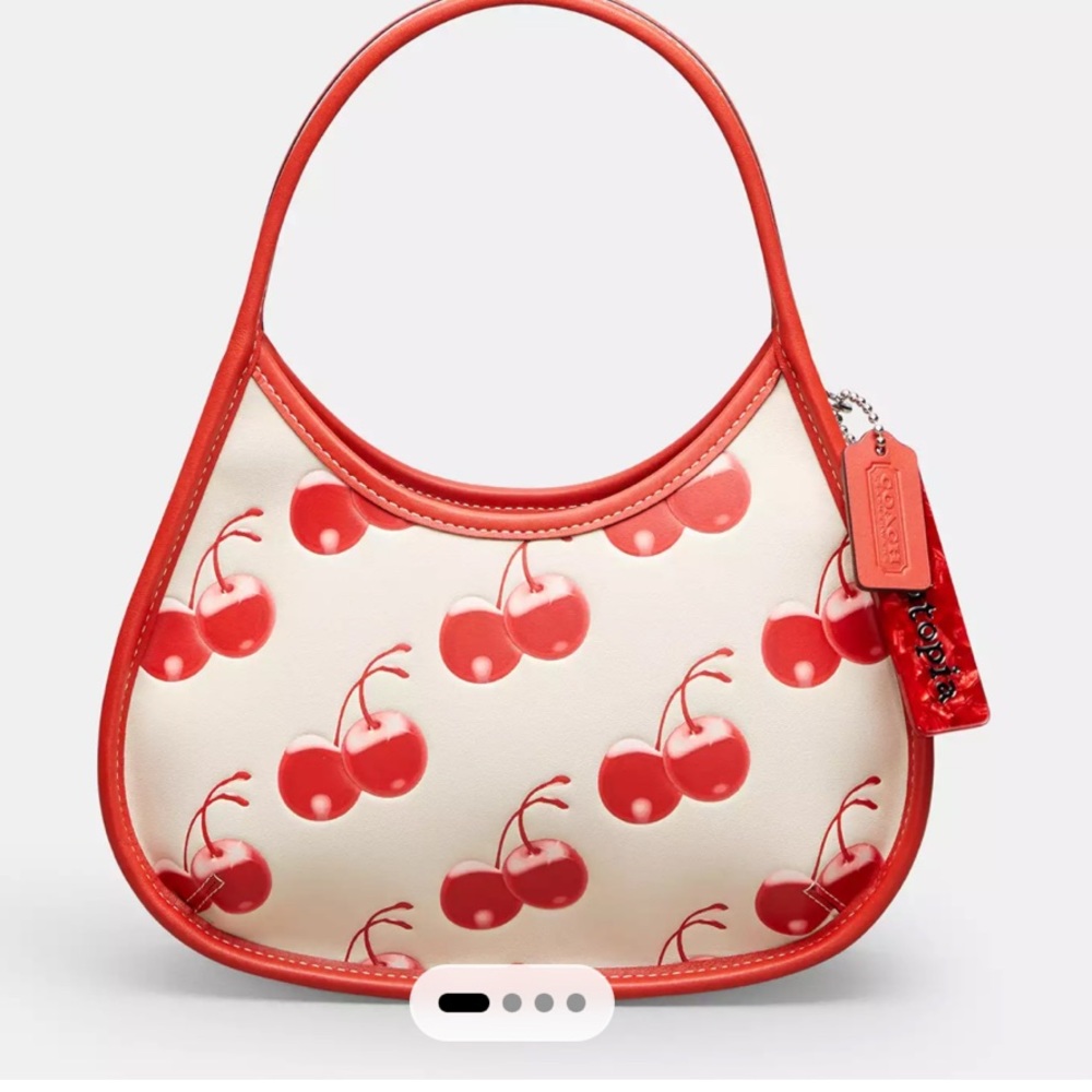Ergo Shoulder Bag In Coachtopia Leather With Cherry Print